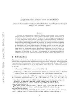 Approximation properties of neural ODEs