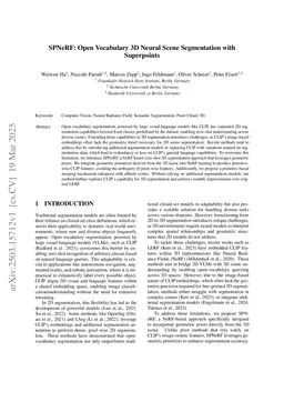 SPNeRF: Open Vocabulary 3D Neural Scene Segmentation with Superpoints