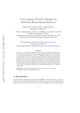 Using Large Language Models to Categorize Strategic Situations and Decipher Motivations Behind Human Behaviors