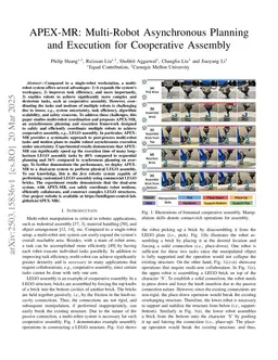 APEX-MR: Multi-Robot Asynchronous Planning and Execution for Cooperative Assembly
