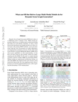 What can Off-the-Shelves Large Multi-Modal Models do for Dynamic Scene Graph Generation?