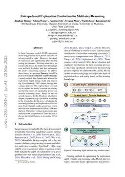 Entropy-based Exploration Conduction for Multi-step Reasoning