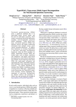 Typed-RAG: Type-Aware Decomposition of Non-Factoid Questions for Retrieval-Augmented Generation