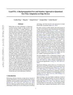 LeanTTA: A Backpropagation-Free and Stateless Approach to Quantized Test-Time Adaptation on Edge Devices