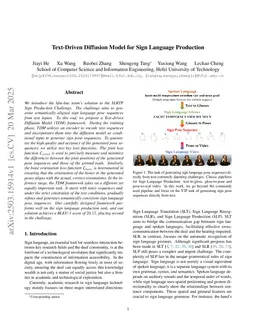 Text-Driven Diffusion Model for Sign Language Production