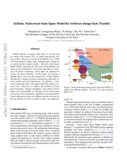 SaMam: Style-aware State Space Model for Arbitrary Image Style Transfer