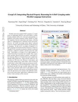 GraspCoT: Integrating Physical Property Reasoning for 6-DoF Grasping under Flexible Language Instructions
