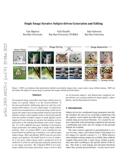 Single Image Iterative Subject-driven Generation and Editing