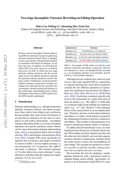 Two-stage Incomplete Utterance Rewriting on Editing Operation