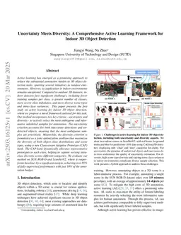 Uncertainty Meets Diversity: A Comprehensive Active Learning Framework for Indoor 3D Object Detection