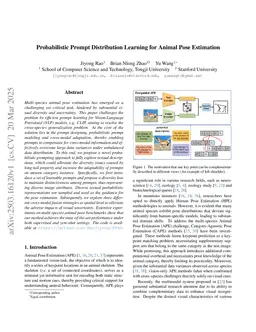 Probabilistic Prompt Distribution Learning for Animal Pose Estimation