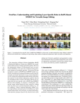 FreeFlux: Understanding and Exploiting Layer-Specific Roles in RoPE-Based MMDiT for Versatile Image Editing