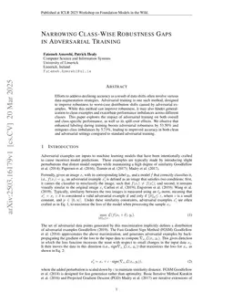 Narrowing Class-Wise Robustness Gaps in Adversarial Training