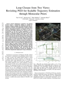 Loop Closure from Two Views: Revisiting PGO for Scalable Trajectory Estimation through Monocular Priors