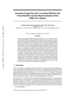 Gaussian Graph Network: Learning Efficient and Generalizable Gaussian Representations from Multi-view Images