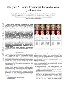 UniSync: A Unified Framework for Audio-Visual Synchronization