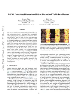 LaPIG: Cross-Modal Generation of Paired Thermal and Visible Facial Images