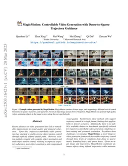 MagicMotion: Controllable Video Generation with Dense-to-Sparse Trajectory Guidance