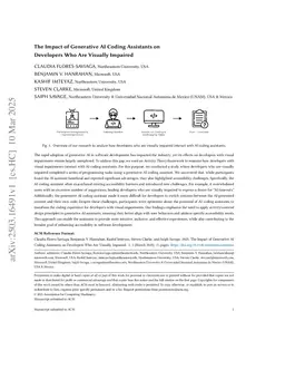 The Impact of Generative AI Coding Assistants on Developers Who Are Visually Impaired
