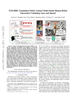 FAM-HRI: Foundation-Model Assisted Multi-Modal Human-Robot Interaction Combining Gaze and Speech