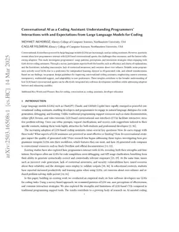 Conversational AI as a Coding Assistant: Understanding Programmers' Interactions with and Expectations from Large Language Models for Coding