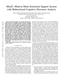 Mind2: Mind-to-Mind Emotional Support System with Bidirectional Cognitive Discourse Analysis