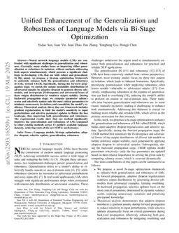 Unified Enhancement of the Generalization and Robustness of Language Models via Bi-Stage Optimization