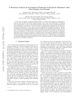 A Statistical Analysis for Per-Instance Evaluation of Stochastic Optimizers: How Many Repeats Are Enough?
