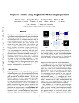 Progressive Test Time Energy Adaptation for Medical Image Segmentation