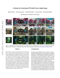 A Recipe for Generating 3D Worlds From a Single Image