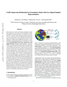 GAIR: Improving Multimodal Geo-Foundation Model with Geo-Aligned Implicit Representations