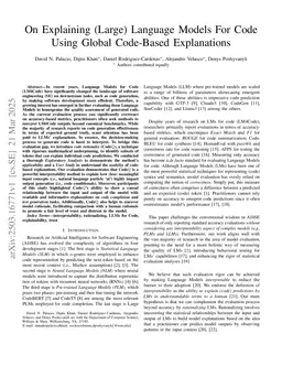 Enabling Global, Human-Centered Explanations for LLMs:From Tokens to Interpretable Code and Test Generation