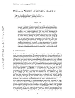 Causally Aligned Curriculum Learning