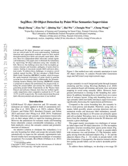 Seg2Box: 3D Object Detection by Point-Wise Semantics Supervision