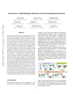 Lie Detector: Unified Backdoor Detection via Cross-Examination Framework