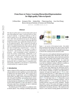 From Faces to Voices: Learning Hierarchical Representations for High-quality Video-to-Speech