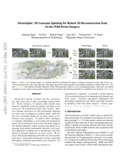 DroneSplat: 3D Gaussian Splatting for Robust 3D Reconstruction from In-the-Wild Drone Imagery