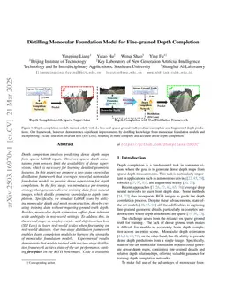 Distilling Monocular Foundation Model for Fine-grained Depth Completion
