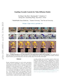 Enabling Versatile Controls for Video Diffusion Models