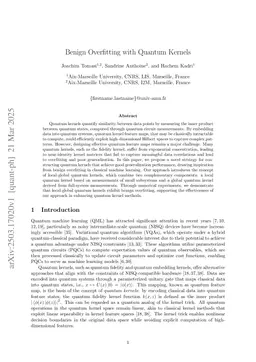 Benign Overfitting with Quantum Kernels