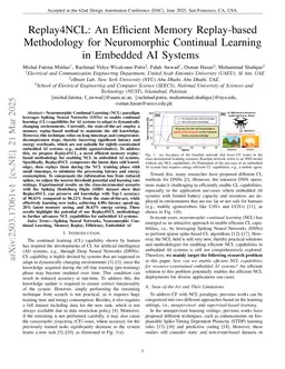 Replay4NCL: An Efficient Memory Replay-based Methodology for Neuromorphic Continual Learning in Embedded AI Systems
