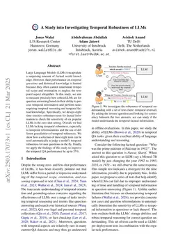 A Study into Investigating Temporal Robustness of LLMs