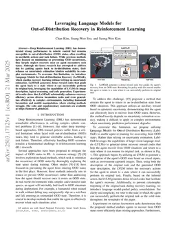 LaMOuR: Leveraging Language Models for Out-of-Distribution Recovery in Reinforcement Learning