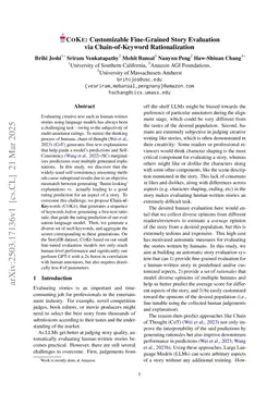 CoKe: Customizable Fine-Grained Story Evaluation via Chain-of-Keyword Rationalization