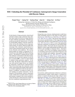 D2C: Unlocking the Potential of Continuous Autoregressive Image Generation with Discrete Tokens