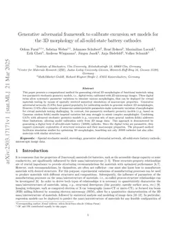 Generative adversarial framework to calibrate excursion set models for the 3D morphology of all-solid-state battery cathodes