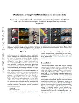 Dereflection Any Image with Diffusion Priors and Diversified Data