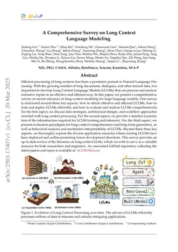 A Comprehensive Survey on Long Context Language Modeling