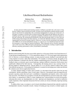 Reward Redistribution via Gaussian Process Likelihood Estimation