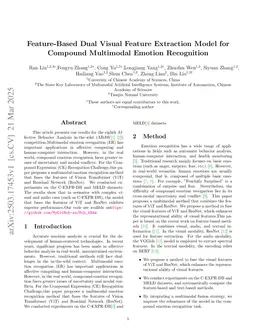 Feature-Based Dual Visual Feature Extraction Model for Compound Multimodal Emotion Recognition